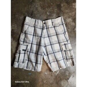 Signature Levi Strauss Co. Shorts Mens Plaid Cargo Size 32